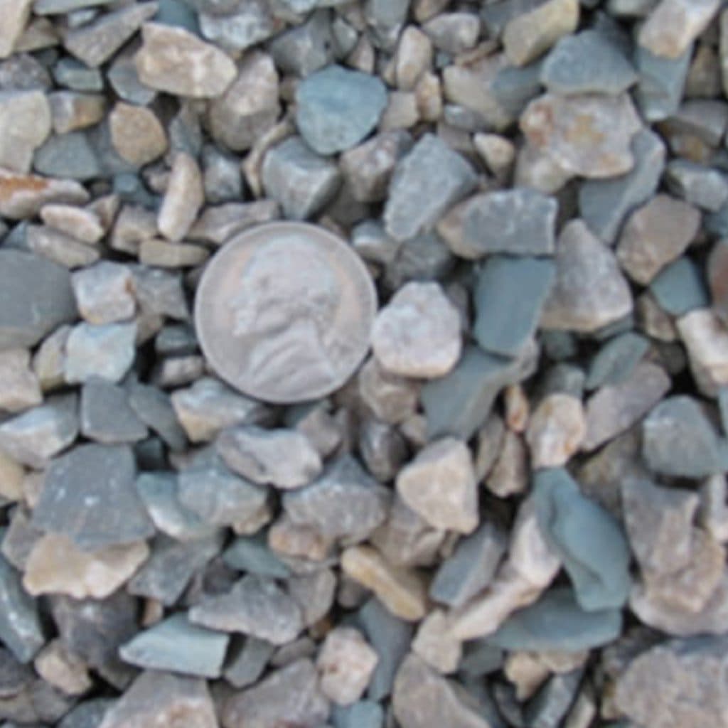 Crushed Limestone 1/2" rock and down