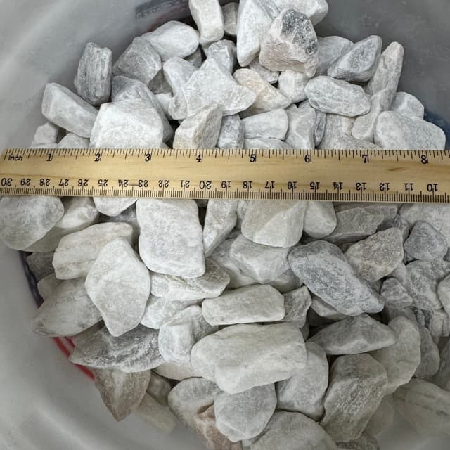 White Marble Chips – 1″ to 3″