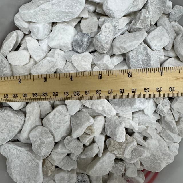 White Marble Chips – 1″ to 3″